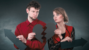 A couple thinking about divorce